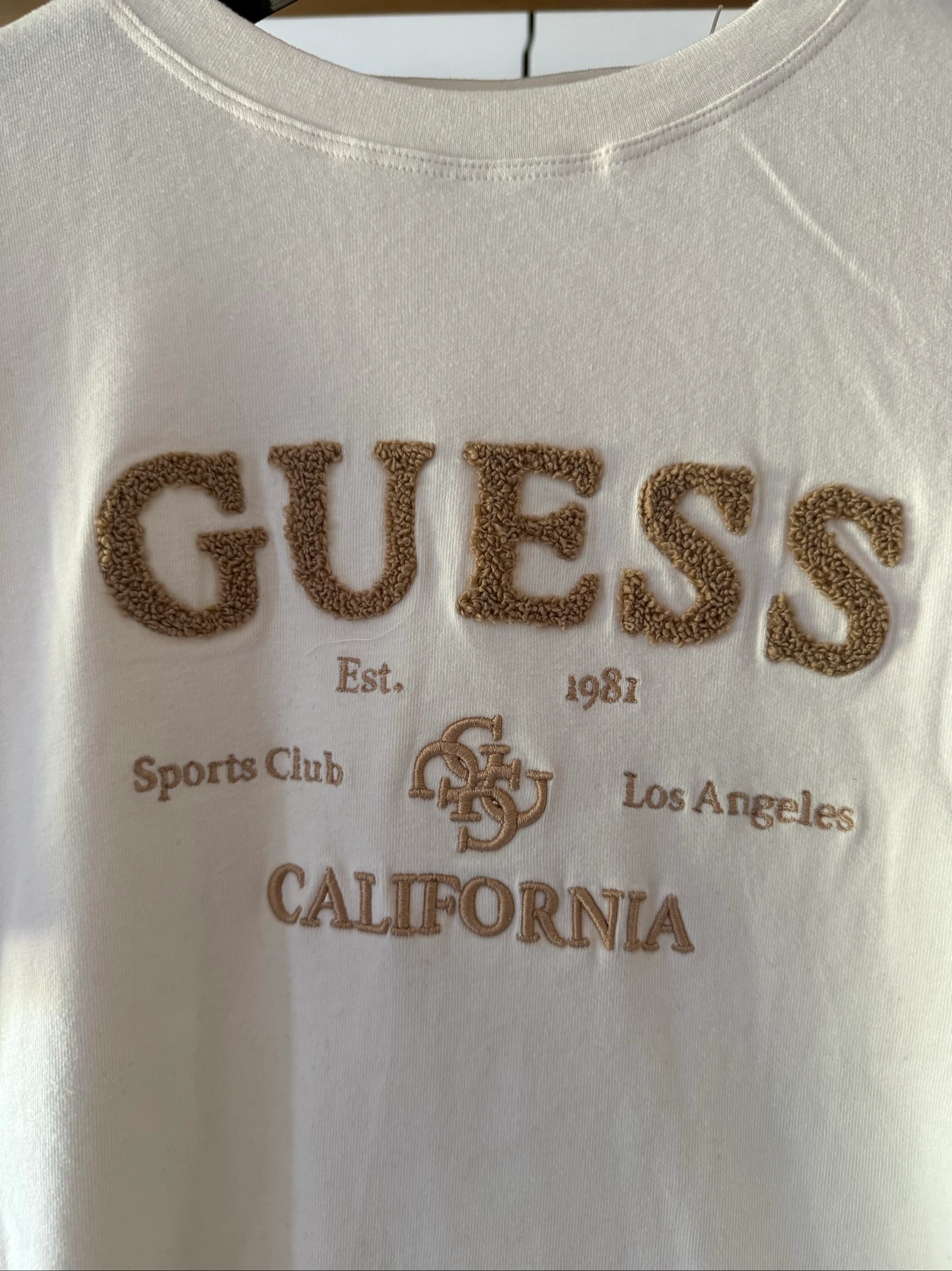 Guess dames T-shirt maat M nieuw met etiket – Crème – Geborduurd California logo – photo 4